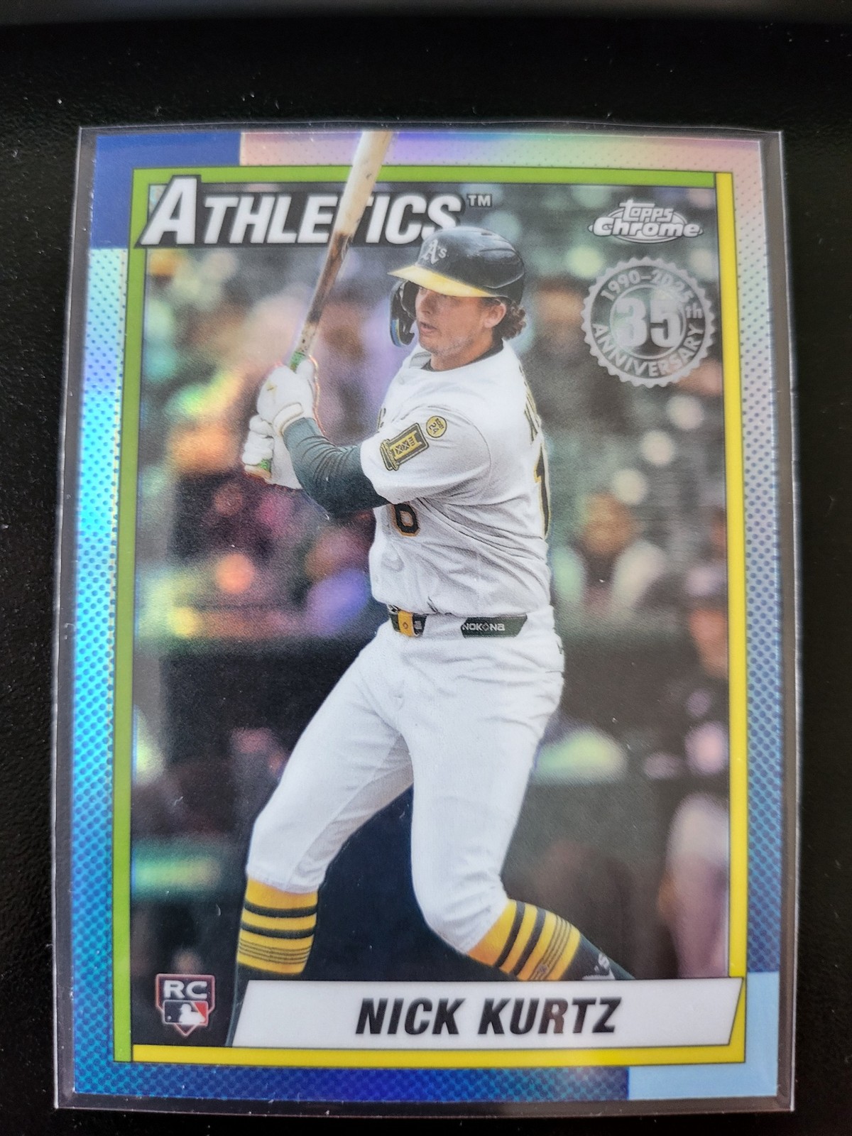 2025 Topps Chrome Update #90CU-21 Nick Kurtz 1990 Topps Baseball 35th