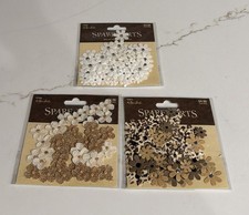 Flower Embellishments Scrapbooking Crafts - Lot Of 3