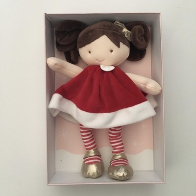 NEW Soft Doll Red Dress Soft Baby Toy Infant Toddler Cuddle Friend | Jolijou