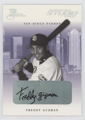 2005 Donruss Studio Private Signings Silver 36/100 Freddy Guzman #231 Auto 0y9m