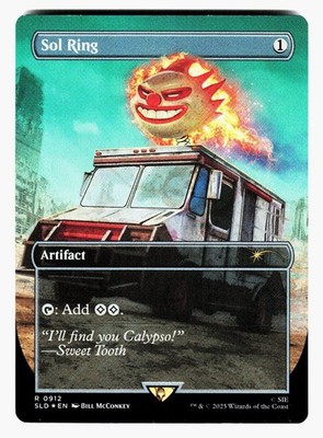 Sol Ring #0912 (Rainbow Foil) (NM) Secret Lair Promo x Twisted Metal SLD MTG