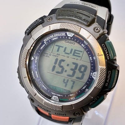 Excellent Working CASIO Watch PROTREK Men Digital Performance Black