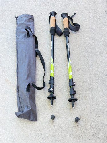 Set of Trail Buddy Trekking Poles 105-135CM Green .. 60