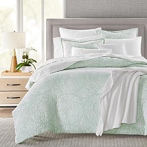Sky Jardin Green Medallion Pattern Button Full/Queen Duvet Cover Set