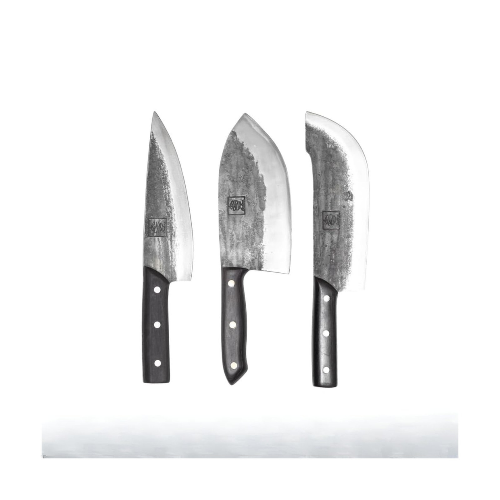 COOLINA The Ultimate Trio Professional Kitchen High-Carbon Steel Knife Set | ...
