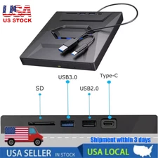 PC Laptop External CD DVD Drive USB 3.0 Writer Burner Player for Windows 11/10
