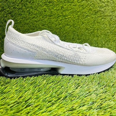 Nike Air Max Flyknit Racer Mens Size 10 White Athletic Running Shoes Sneakers