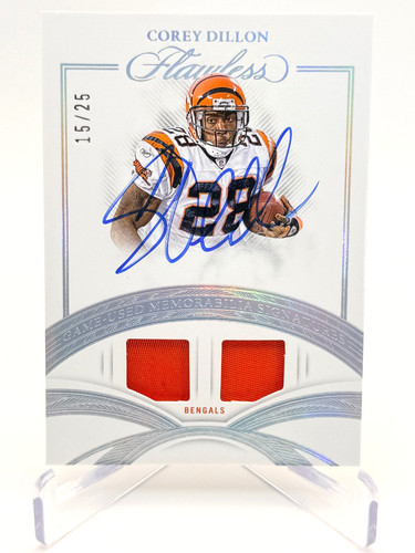 2025 Panini Flawless Corey Dillon Game-Used Memorabilia Signatures Auto /25