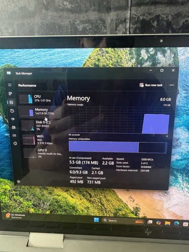 HP ENVY x360 Intel Core i5 8GB RAM 256GB SSD 13.3 Inch Convertible Laptop OLED - Picture 10 of 15