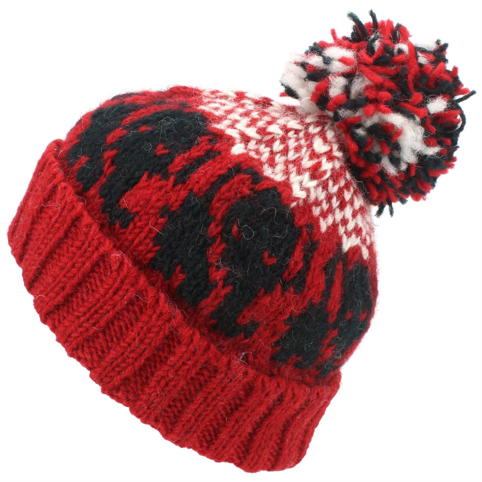 LoudElephant Gorra Beanie Unisex De Punto De Lana Con Pompon Forrada