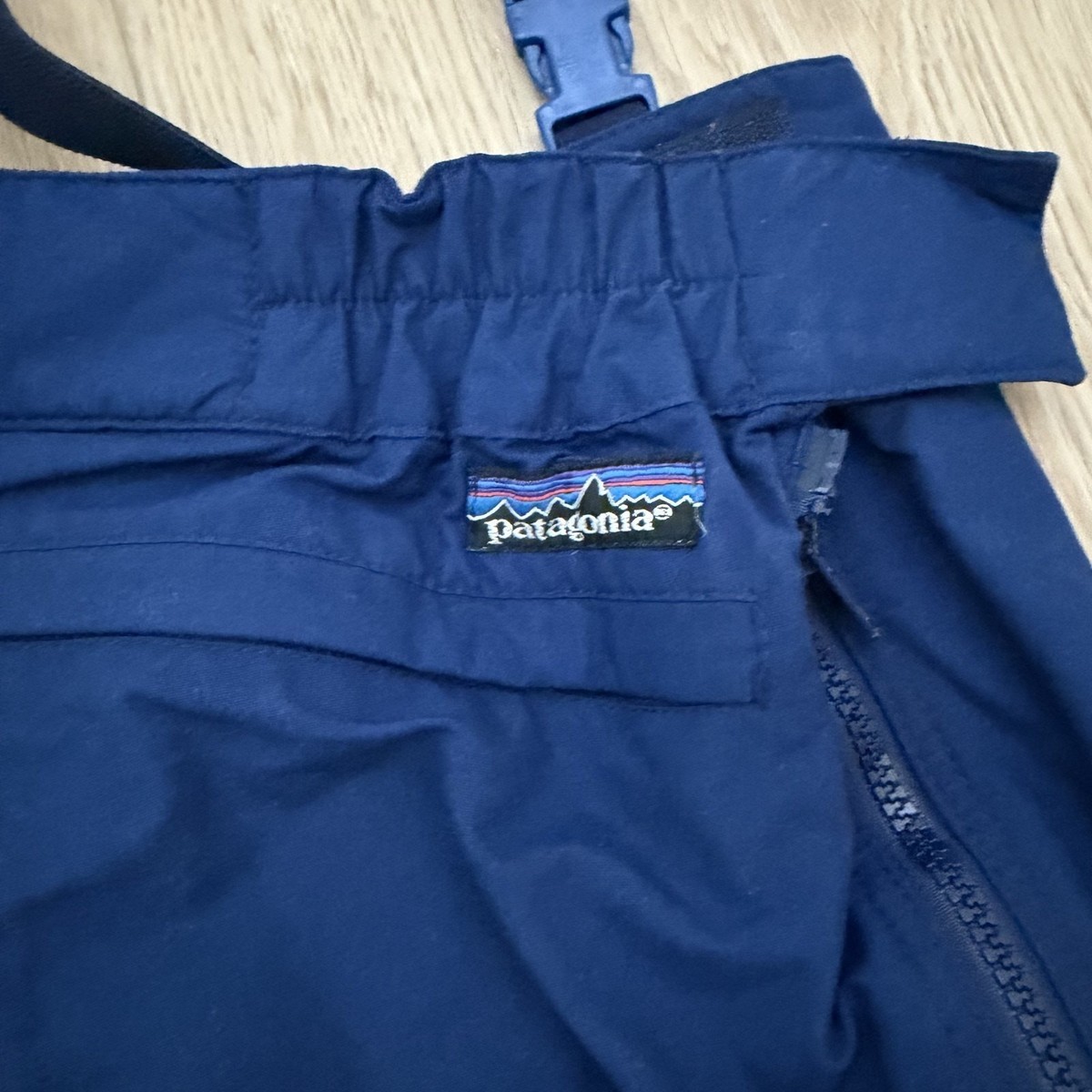 Patagonia Suspender Snow Pants Men Sz 34 Blue Water Resistant Full