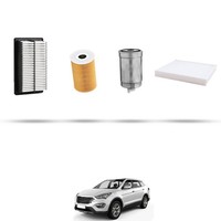 Hoffcar Wartungsset - 4 Filter FüR Hyundai Santa Fe Iii 2.0 Crdi 110KW Ab 201
