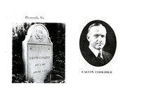 Calvin Coolidge Burial Site In Plymouth, VT.,  Vintage Postcard