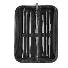 7Pcs POP Blackhead Pimple Blemish Comedone Acne Extractor Remover Tool Set Kit