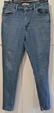 Levi's 721 Women's Jeans High Rise Skinny Light Medium Blue W32 L29.5 Stretch 