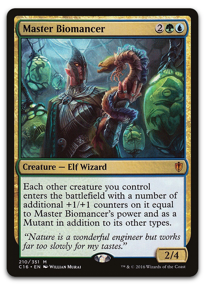 Master Biomancer #210 (LP) Commander 2016 C16 Magic MTG