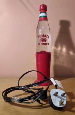 Vintage seltene Tomaten Ketchup Lavalampe