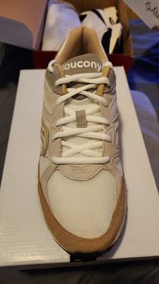 Saucony Grid Ride Millennium White Sand Men's Athletic Sneaker Suede 2025