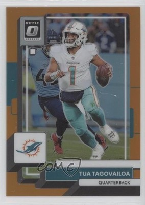2022 Panini Donruss Optic Orange Prizm 132/199 Tua Tagovailoa #121 11x6