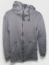 Burton Full-Zip Hoodie Jacket Women s Small Charcoal Gray Warm Pockets Snowboard