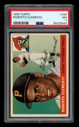 1955 Topps Set-Break #164 Roberto Clemente PSA 7 NM