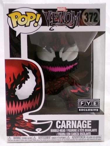 Funko Pop! Marvel Venom 372 Carnage FYE Exclusive Vinyl Figure 2018