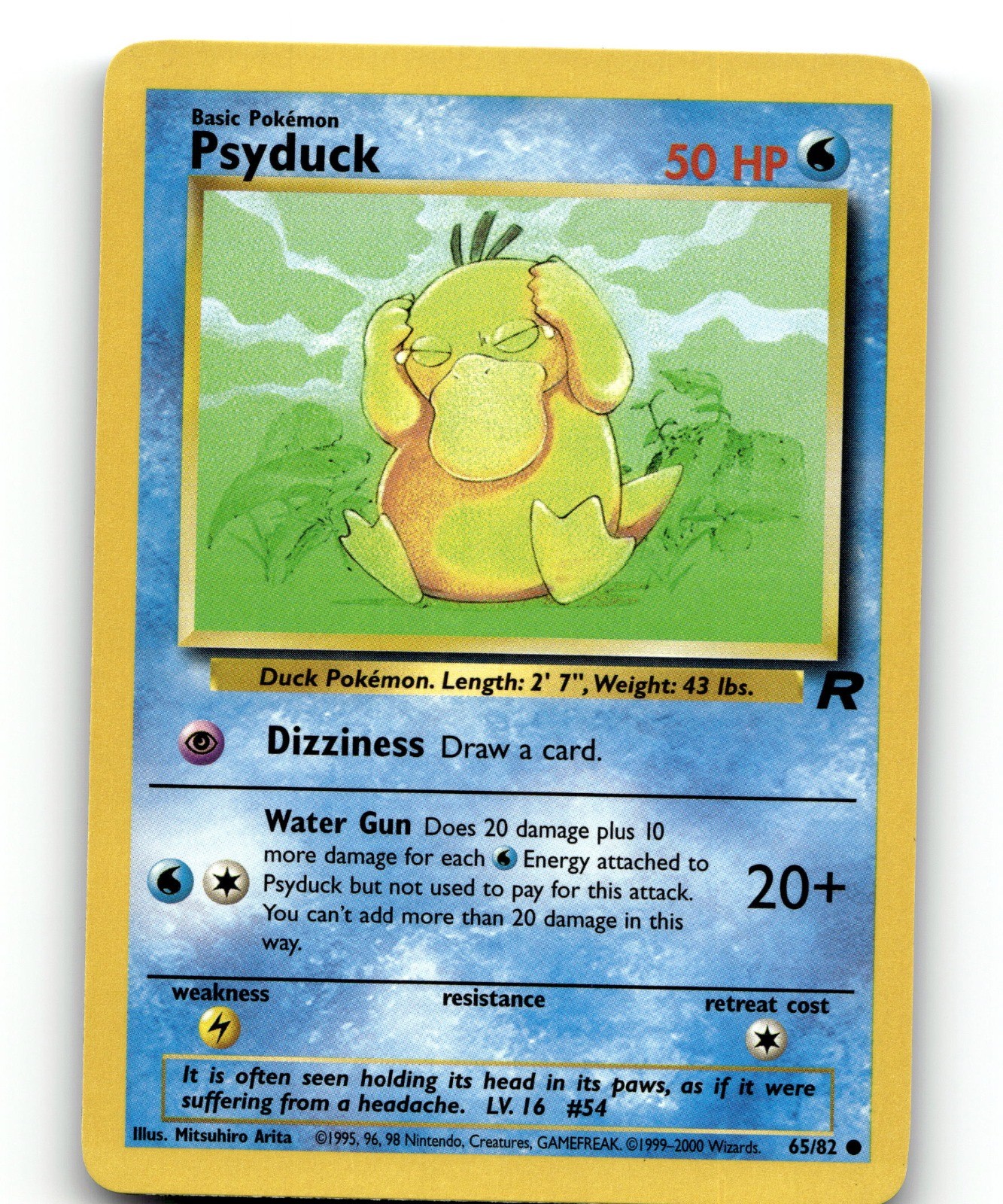 Psyduck Unlimited Common Team Rocket 65/82 NM Kagemaru Himeno