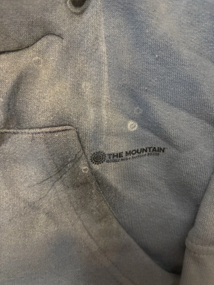 Sudadera con capucha The Mountain 2012 para niños talla pequeña bolsillo frontal azul delfín Foto 4 de 4