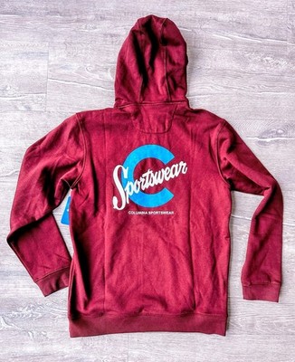 Neu Columbia Herren Hoodie bordeauxrot weinrot, CSC Basic Logo II, Gr. M