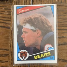 Topps 1984 Jim McMahon #227 Chicago Bears Football NFL Trading Card Base Set