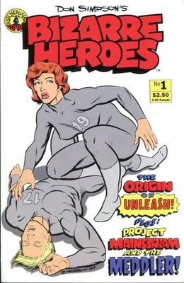 DON SIMPSON'S BIZARRE HEROES #1 (1990) VF/NM KITCHEN SINK COMIX