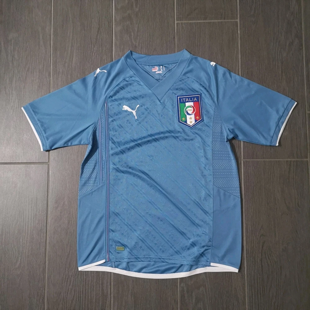 Vintage Retro 2009 Italien Confederations Cup Trikot Größe: S Fußball Streatwear