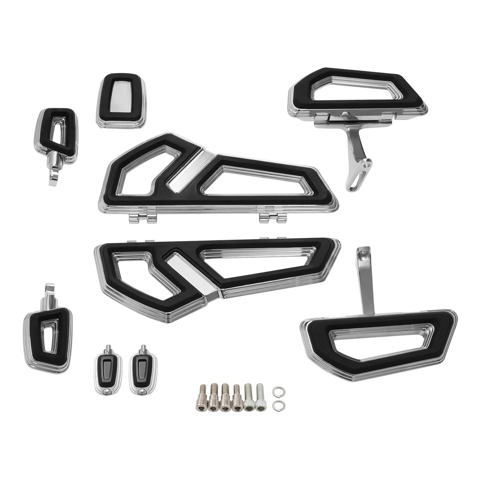 Tablero de piso delantero y trasero clavijas de cambio pedal de freno apto para Harley Touring 2000-24 Foto 2 de 4