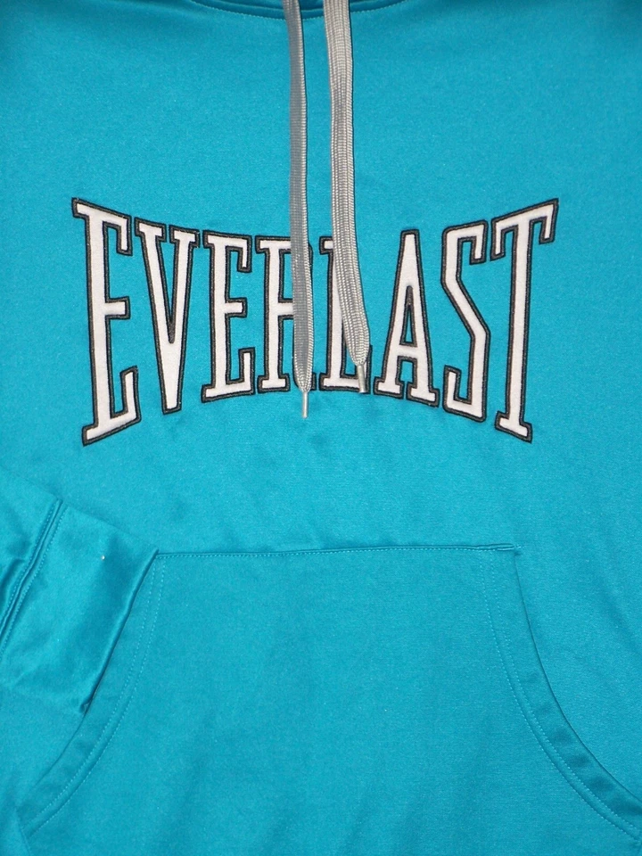 Chaqueta Everlast Adulto Mediana Verde Gráfico Logo Sudadera con Capucha Ropa Activa Para Hombre Foto 3 de 4