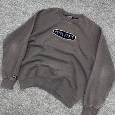 Vintage Penn State University Crewneck Adult M Gray Patch USA Faded Y2K 90s Mens
