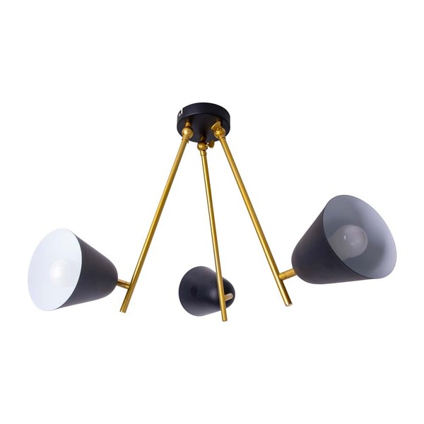 Deckenleuchte Deckenlampe Esszimmerleuchte 3 Flammig Verstellbar E27 D 95 Cm-image
