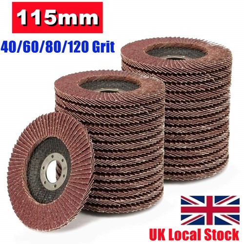 Zirconia Flap Discs 4-1/2" Flap Sanding Disc 40 60 80 120 Grit 4.5 - Foto 6