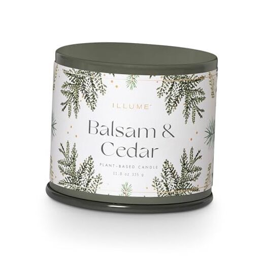 Vanity Tin Candle Signature 11.8 oz. Balsam & Cedar