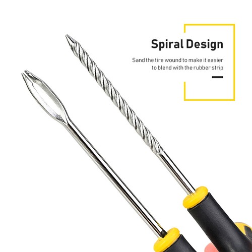 68pc Tire Repair Kit DIY Flat Tire Repair Car Truck Motorcycle Home Plug Patches - Picture 5 of 11