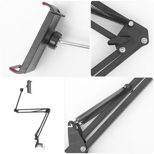 Metal Cantilever Bracket Office Mobile Phone Tablet Stand Adjustable - Zdjęcie 2 z 12