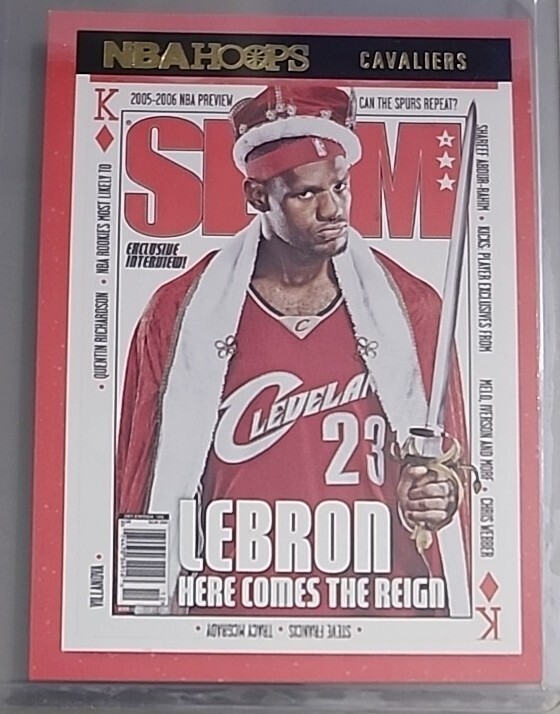 2021-22 Hoops Winter Slam #93 LeBron James Cleveland Cavaliers Slam Winter