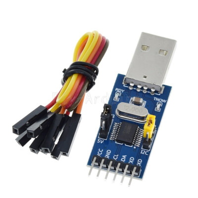 CH341T USB to I2C/IIC/UART USB to TTL 2 in 1 MCU Serial Port Downloader NEW