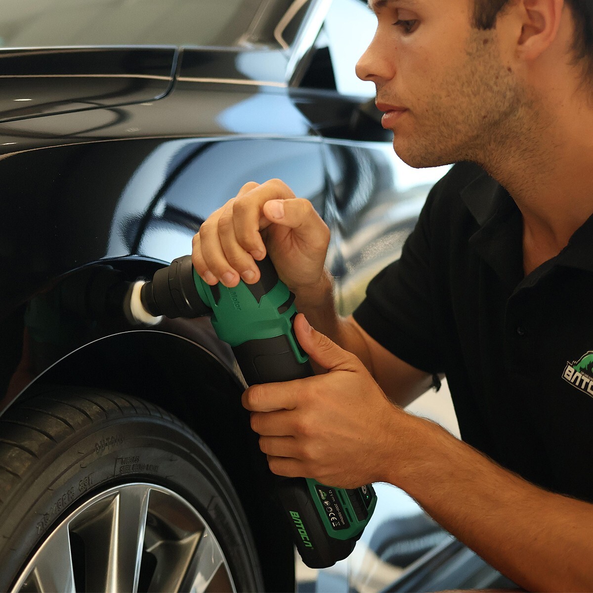 Profi Akku Exzenter Poliermaschine 18V 3Ah Li-lon Auto Polierer 150mm - Foto 9