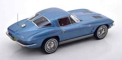 Diecast model cars Chevrolet Corvette C2 1/43 IXO C2 black avec redem Interieur 1963