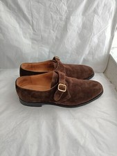 CHURCH'S Custom Grade Becket UK 9G US 10 brown Suede monk strap Luxury shoes