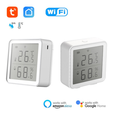 Tuya Smart WiFi Temperature&Humidity Meter Wireless Detector App Remote Linkage