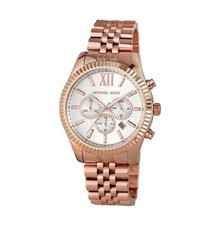 New MICHAEL KORS Lexington Unisex Watch MK8313 Rose Gold
