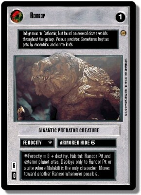 4x Rancor - Very Rare Foil Light Play Reflections - BB (Star Wars ...