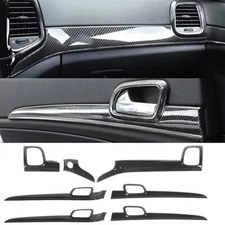 Dash Panel & Door Handle Cover Kit Interior Trim for 2014-20 Jeep Grand Cherokee
