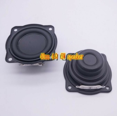 2pcs 40mm 4Ω 5W Speaker Full frequency Loudspeaker Rubber Waterproof Audio Parts - Picture 2 of 5